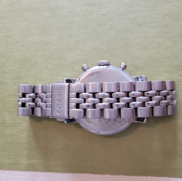 Fossil Women's ES-1793 Boyfriend Watch Chronograph - Picture 4 of 14